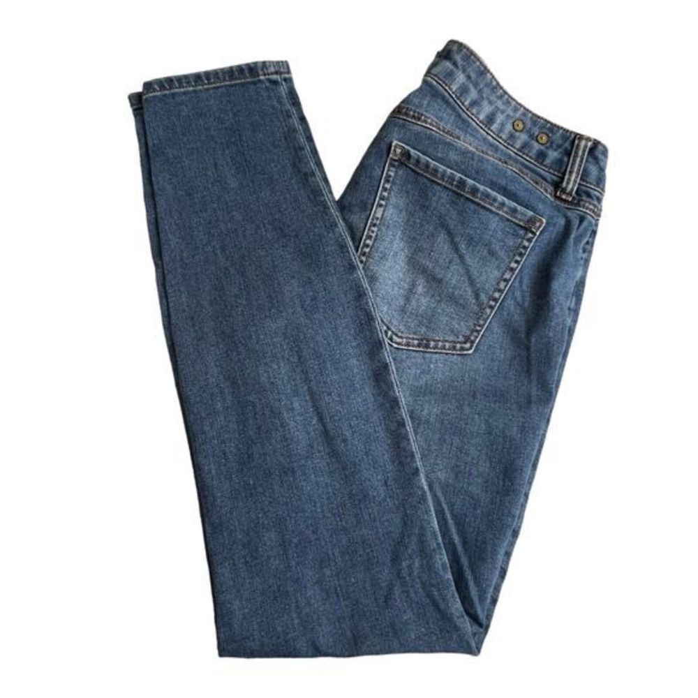 Cabi Womens Medium Wash‎ Low Rise Distressed Skinny Jeans Size 6
